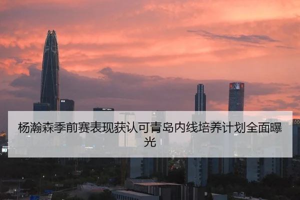杨瀚森季前赛表现获认可青岛内线培养计划全面曝光 | 3377app